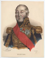 Edouard Adolphe Mortier 1768-1835, marskal af Frankrig, 1835
