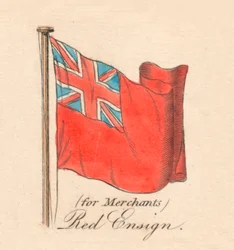 for Købmænds Røde Fændrik, 1838