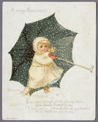 En glædelig jul, julekort, 1888
