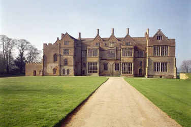 Udvendig udsigt over Broughton castle, Oxfordshire