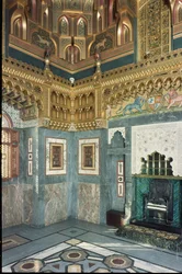 Interiør, Cardiff Castle, Wales, bygget ca. 1875