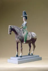 Lady rider, Astana, 7. århundrede (stuk)