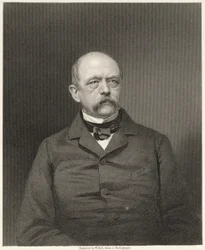 Portræt af Otto von Bismarck (1815-98) indgraveret af William Holl (1807-71) fra et fotografi, pub. af William Mackenzie