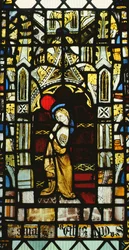 St. John from a Crucifixion window, britisk, 1400-tallet