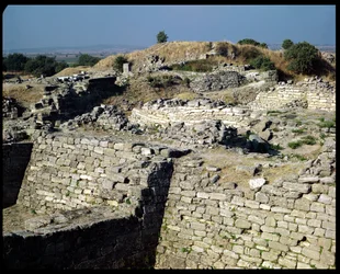Højen Hissarlik, stedet for den antikke by Troja, 3000-1100 f.Kr.