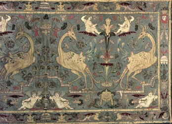 Valence of Renaissance design, 1600-tallet (silke)