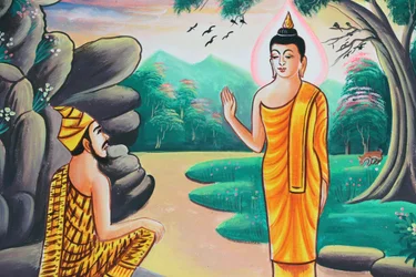 20151103, Kasi, Laos: Maleri, der skildrer Shakyamuni Buddhas livshistorie