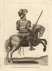 En Yeoman of the Guard, der deltager i Queen Elizabeth I on a Progress