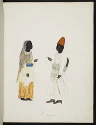 Tilføj eller 1349 Abyssinians, Company Style Album (akvarel på papir)