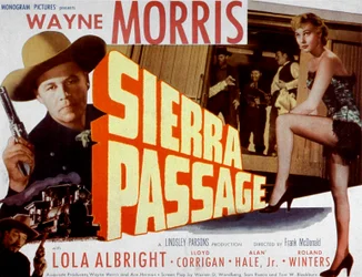 Sierra Passage filmplakat af FrankMcDonald med Wayne Morris og Lola Albright 1951