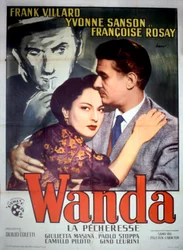Plakat af filmen Wanda la pecheresse af DuilioColetti med Frank Villard Yvonne Sanson og Francoise Rosay 1952