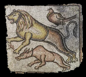 Dyr. Østlige Middelhav, slutningen af det 5.-6. århundrede. Terninger af marmor og kalksten. Musée du Louvre