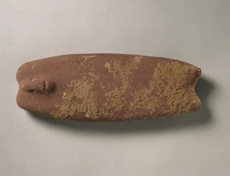 Antropomorf palet, prædynastisk egyptisk, ca. 5. årtusinde f.Kr. (sandsten)