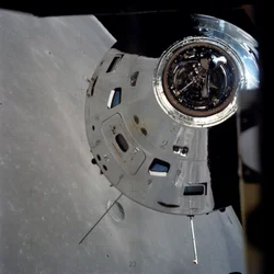 Apollo 17 Command/Service moduler fotograferet fra månemodul i kredsløb
