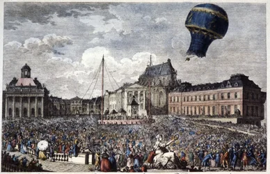Opstigning i luftballonen "Martial"