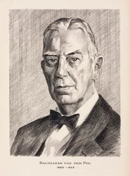 Balthazar van der Pol, hollandsk elektroingeniør, ca. 1930
