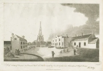 Brewood Grammar School: akvatintegravering, 30. januar 1799