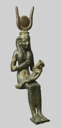 Bronzestatue af den egyptiske gudinde