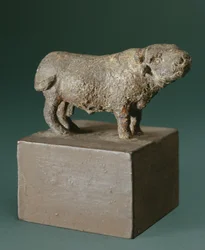 Buffalo, Harappa, Mohenjodaro (Pakistan), 2300-1750 f.Kr. (bronze)
