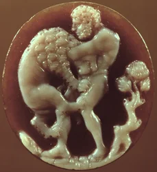Cameo af Hercules og Nemean Lion