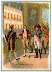 Fængselslampe. (litho, omkring 1900)