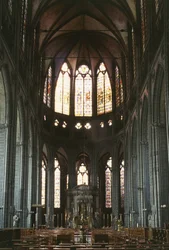 Centralskib i Vor Frue Tournais katedral (foto)