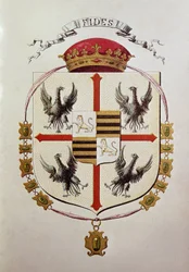 Gonzaga-familiens våbenskjold (gravering)