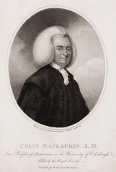 Colin MacLaurin, skotsk matematiker og fysiker, c 1740