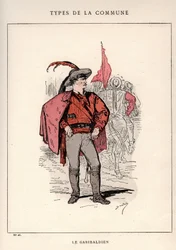 Paris Commune: kostume af LE GARIBALDIEN (26) i "" Les Communeux