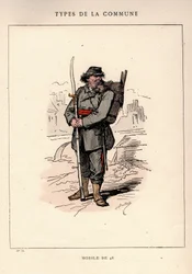 Paris Commune: kostume af MOBILE DE 48 i "" Les Communeux