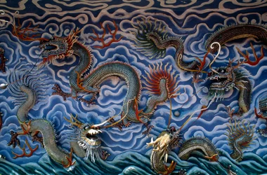 Dragons, Haw Par Villa (Tiger Balm Garden), en forlystelsespark baseret på kinesisk mytologi og legender, Singapore, Republikken Singapore