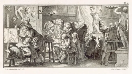 Tegneklasse, illustration fra 