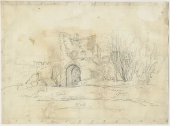 Dudley Castle - "The Warden" s Tower ": pencil drawing, nd [? 19th cent] dani