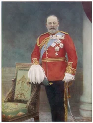 Edward VII (1841-1910) konge af England i 1901-1910, foto af Downey