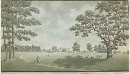 Fisherwick Hall: vandfarvemaleri, nd [1786]