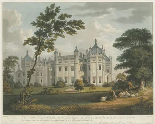 Forton - Aqualate Hall: tonet akvatintegravering, nd [c 1814]