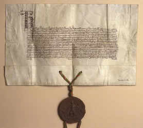 Foundation Charter for Charles University (blæk på papir)
