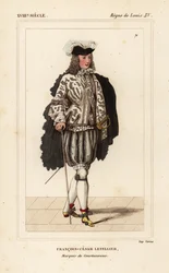 Francois-Cesar Letellier, Marquis de Courtanvaux, videnskabsmand og soldat, medlem af Videnskabernes Akademi