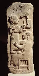 Begravelsesstele for skriveren Tarhunpijas, nyhittittisk periode, ca. 800-700 f.Kr. (basalt)