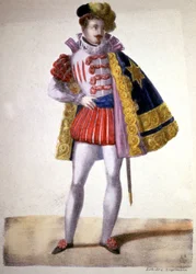 Garcia som Don Juan i Mozarts opera, ca. 1840-1850 (litografi)