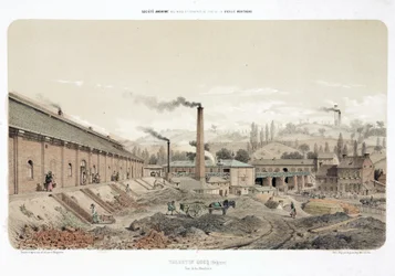 General Industrial Scenes Coalmine ved Valentin Cocq, Belgien
