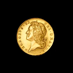 Guld, fem guineas, England