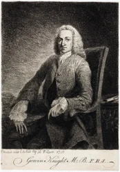 Gowin Knight, videnskabsmand, ca 1751