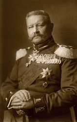 Historie. Tyskland. Generalen Paul von Hindenburg. Foto, Tyskland, ca. 1914-16. (postkort)