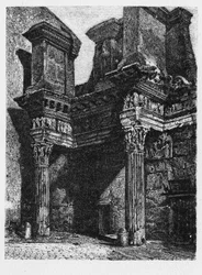 Det gamle Roms historie. Forum of Nerva er en gammel struktur i Rom, Italien, kronologisk den næstsidste af de kejserlige fora bygget.
