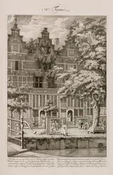 Brandskadet hus, Amsterdam, Holland