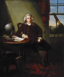 James Ferguson (1710-1776), britisk astronom og kunstner (maler), i sit studie