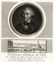 Jean Charles Pichegru, revolutionær general og chef for Nordens hær, sluttede sig senere til royalisterne, døde i fængsel