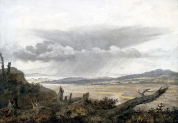 Landskab og skystudie af Luke Howard, ca. 1808-1811