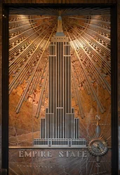 Nummerplade af Empire State Building, New York City, USA (foto)
